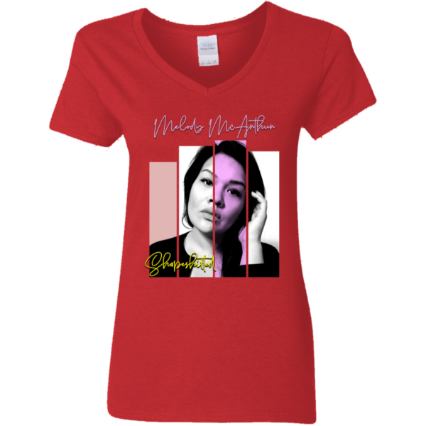 G500VL Ladies' 5.3 oz. V-Neck T-Shirt - Image 4